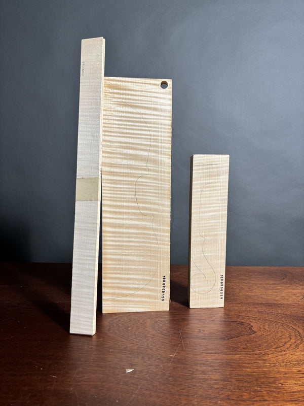 Violin back set (back, ribs, neck), #1000000559