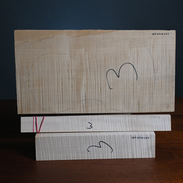 Violin back set (back, ribs, neck) #1000000562