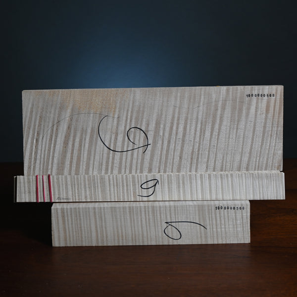 Violin back set (back, ribs, neck) #1000000568