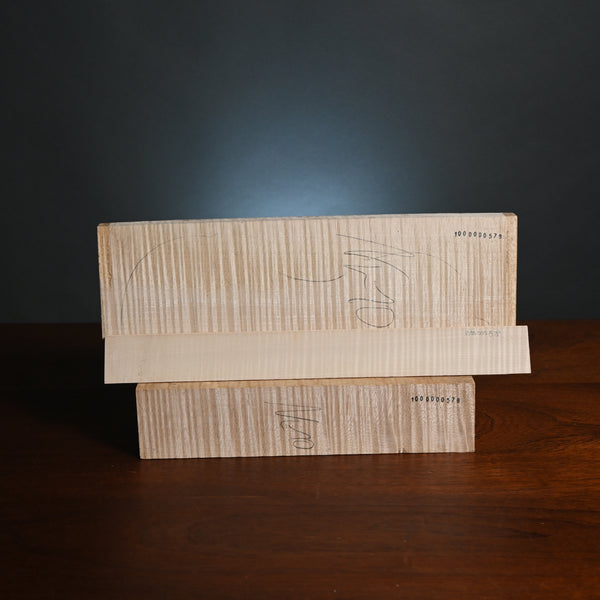 Violin back set (back, ribs, neck) #1000000578